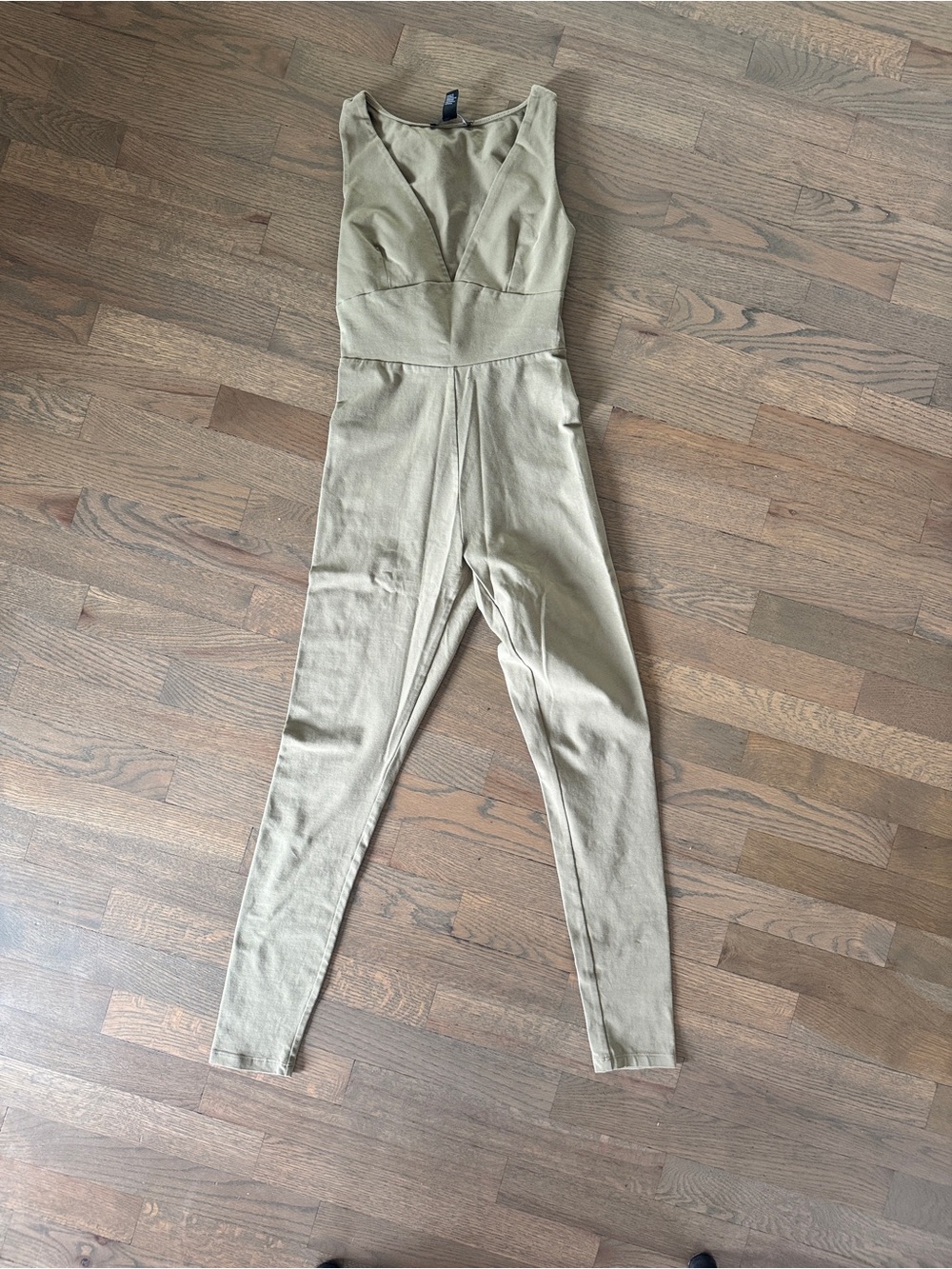 Forever 21 Olive Green Sleeveless Jumpsuit
